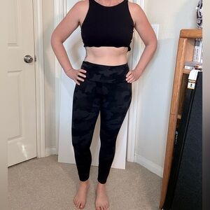 Black Camouflage legging